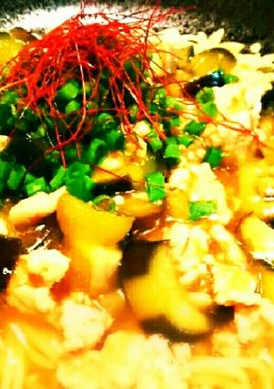 麻婆茄子パスタ-レシピのメイン写真