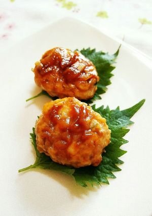 鶏つくねの南高梅照り焼き-レシピのメイン写真