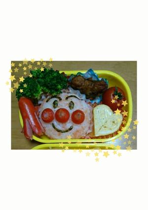 キャラ弁 アンパンおにぎり-レシピのメイン写真