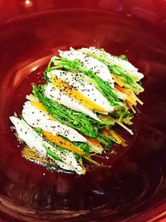 ヘルシー鶏ささみの電子レンジで簡単お浸し-レシピのメイン写真