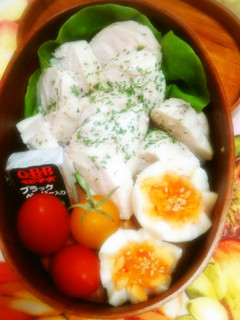 糖質オフ弁当☆鶏ハム(ハーブソルト)-レシピのメイン写真