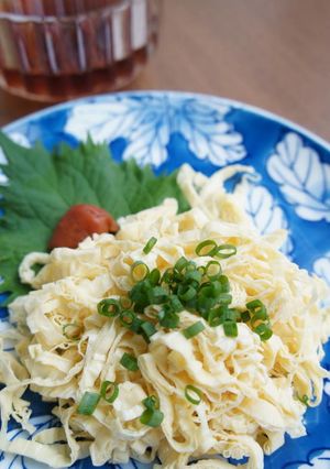 生湯葉を麺にして、さっぱり生湯葉麺-レシピのメイン写真