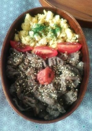 【糖質制限弁当】牛焼肉の三色弁当-レシピのメイン写真