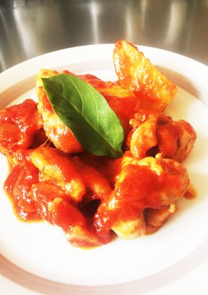 鳥モモ肉のトマト煮-レシピのメイン写真
