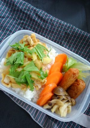 １度のチンで出来る！簡単弁当part5♪-レシピのメイン写真