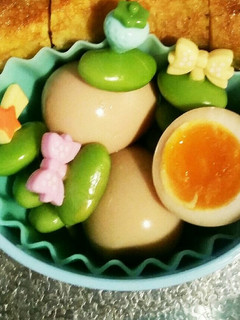 お弁当に♪ウズラ味卵と冷凍えだまめ-レシピのメイン写真