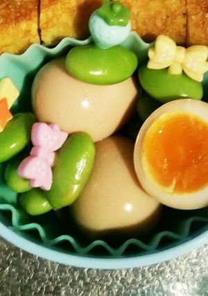 お弁当に♪ウズラ味卵と冷凍えだまめ-レシピのメイン写真