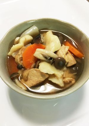 お豆腐団子のすいとん汁-レシピのメイン写真