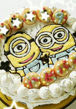 キャラケーキ (^^) ミニオン-レシピのメイン写真