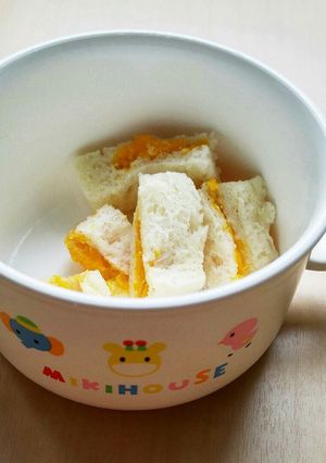 ☆離乳食に☆カボチャとツナのサンドイッチ-レシピのメイン写真