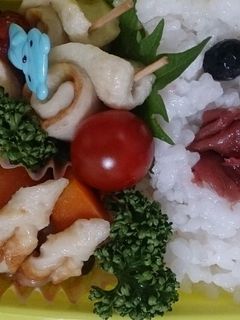 ちくわ弁当☆2種の飾り切り☆-レシピのメイン写真