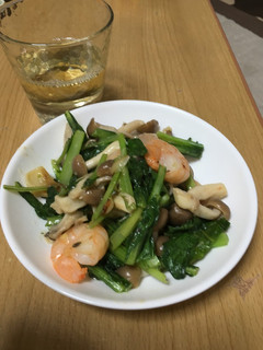 エビとしめじの塩レモン炒め-レシピのメイン写真