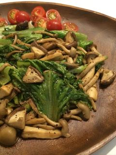 野菜モリモリ♡茸とレタスのホットサラダ-レシピのメイン写真