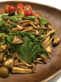 野菜モリモリ♡茸とレタスのホットサラダ-レシピのメイン写真