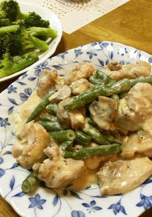 鶏もも肉のクリチ炒め♪-レシピのメイン写真
