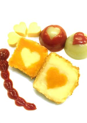 介護食　ハートコロッケ-レシピのメイン写真