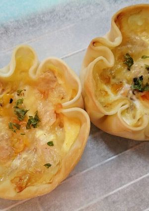 覚書用★餃子の皮deキッシュ-レシピのメイン写真