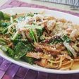 ベーコンとルッコラのゆず胡椒パスタ