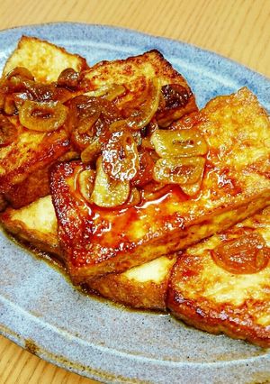 厚揚げのニンニクこってりステーキ♪♪-レシピのメイン写真