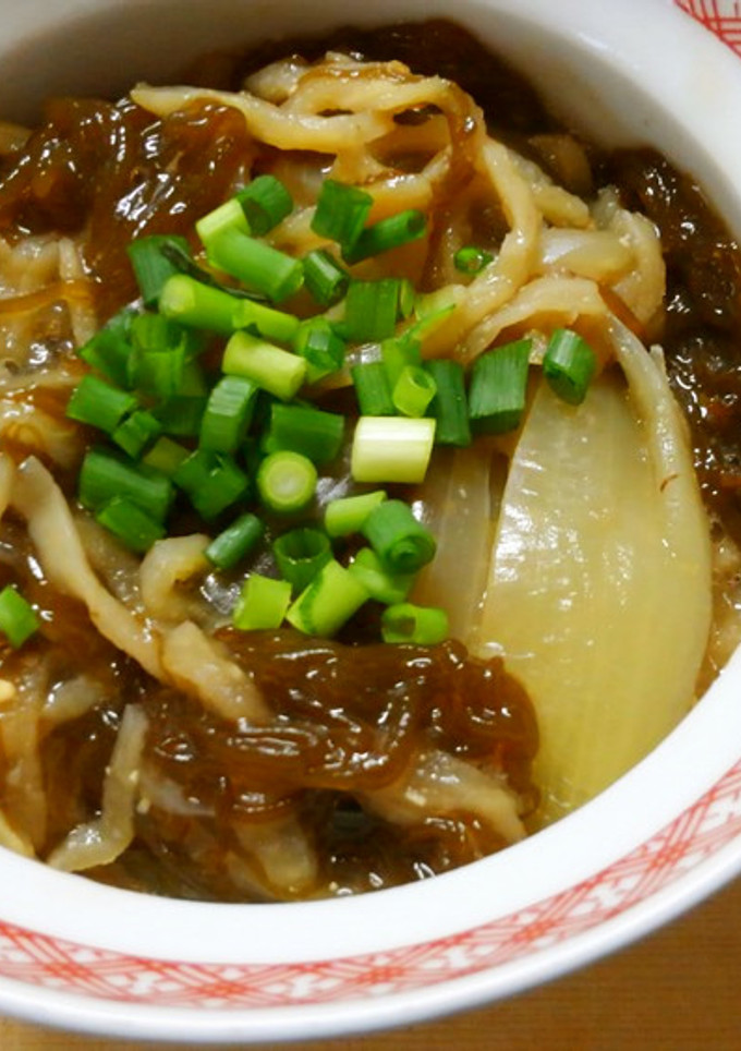 簡単♪もずくと切干し大根と玉ねぎの味噌煮-レシピのメイン写真