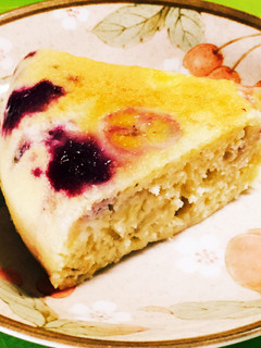 炊飯器で簡単!バナナブルーベリーのケーキ-レシピのメイン写真