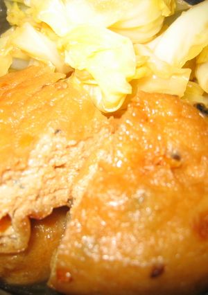 がんもどきとキャベツの煮物-レシピのメイン写真