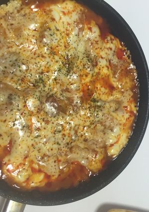 フライパンひとつで！餃子のミートグラタン-レシピのメイン写真