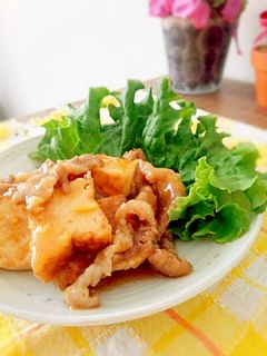 豚こま肉と厚揚げの中華炒め-レシピのメイン写真