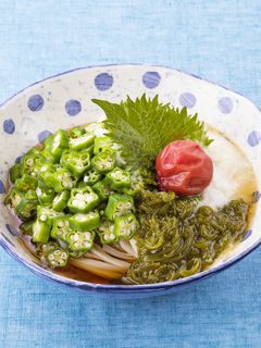 オクラと長いものぶっかけねばねばうどん-レシピのメイン写真