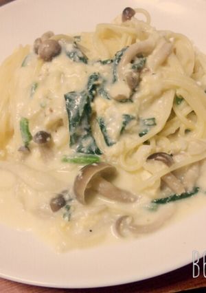 カルボナーラ風クリームパスタ-レシピのメイン写真