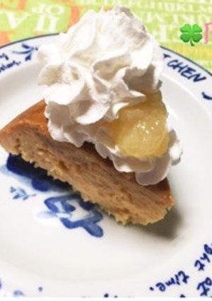炊飯器チーズケーキ(ピーチジャム入り)-レシピのメイン写真
