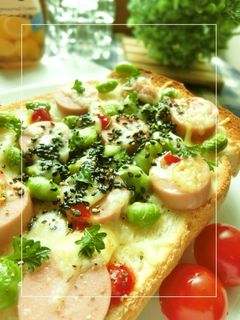 +塩レモン 魚ニソ×枝豆のトースト-レシピのメイン写真