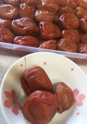 焼梅干☆即席・減塩！はちみつ&かつお漬-レシピのメイン写真