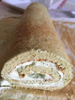濃厚でしっとりな抹茶のロールケーキ-レシピのメイン写真