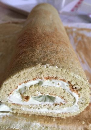 濃厚でしっとりな抹茶のロールケーキ-レシピのメイン写真