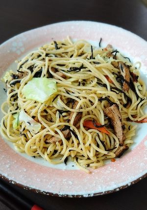 ひじきの煮物でズボラリメイクスパゲッティ-レシピのメイン写真