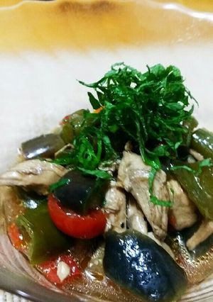 チキンと夏野菜の塩レモン醤油マリネ。-レシピのメイン写真