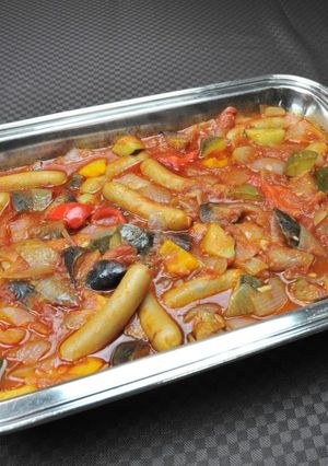 前橋産ウインナーと彩り野菜のトマト煮-レシピのメイン写真