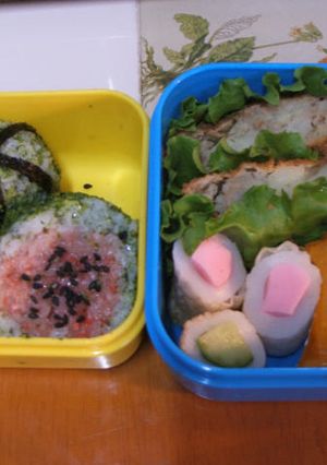 幼稚園のキャラ弁（スイカ）-レシピのメイン写真