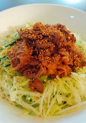 冷蔵庫の残り物で、豪華！牛しゃぶサラダ-レシピのメイン写真