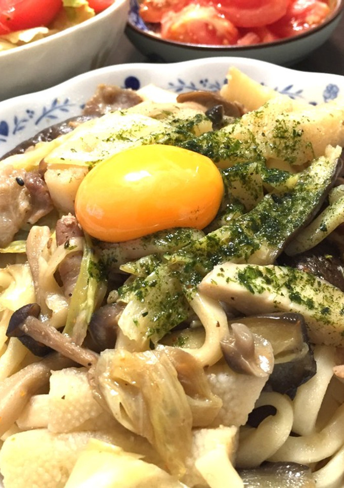 元気が出る和風焼きうどん！-レシピのメイン写真