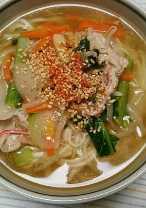 野菜たっぷりヘルシーあんかけうどん☆-レシピのメイン写真
