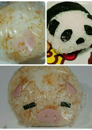 キャラおにぎり(ぶた&ぱんだ)-レシピのメイン写真