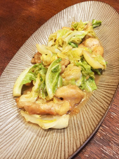鶏むね肉とキャベツのニンニク味噌炒め-レシピのメイン写真