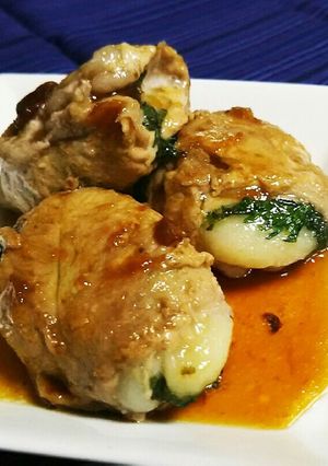 梅でさっぱり‼お餅の肉巻き⭐⭐⭐-レシピのメイン写真