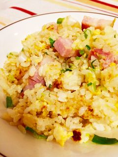 ベーコンとネギのシンプル卵炒飯-レシピのメイン写真