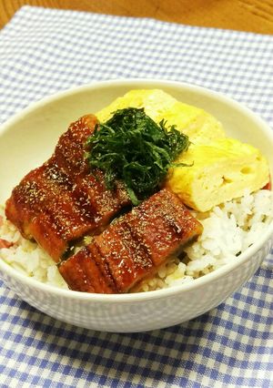 うなぎとだし巻き卵でうな丼☆節約うな丼!-レシピのメイン写真