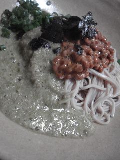 茶ソバ風とろろ納豆そば-レシピのメイン写真