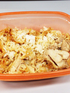 簡単!煮汁で鶏モモ炒飯風-レシピのメイン写真