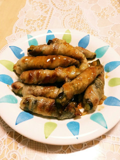 ナスの豚肉巻き ~甘め~-レシピのメイン写真